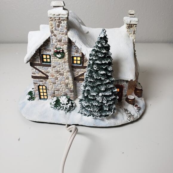 Thomas Kinkade Hawthorne Village Santas Workshop Toys & Horse Sleigh Christmas - Picture 6 of 16